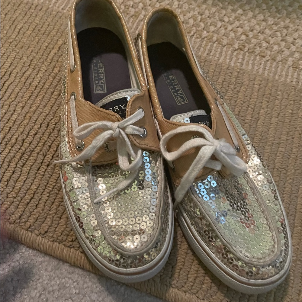 Gold Sparkling Sperry’s